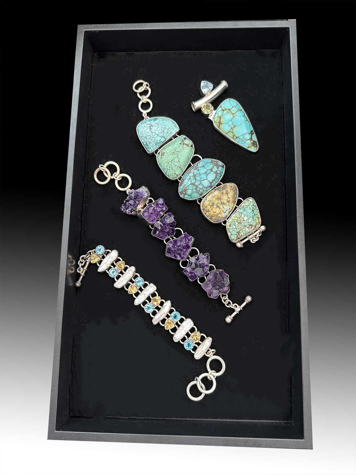 4 PC CHARLES ALBERT STERLING SILVER