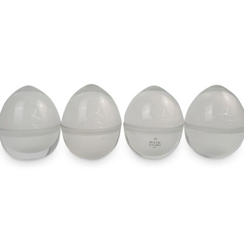 (4 PC) DENMARK HOLMEGAARD CRYSTAL