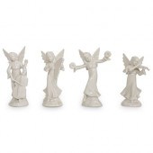 (4 PC) DRESDEN PORCELAIN ANGEL