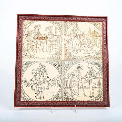 4 PC ENGLISH CERAMIC DECORATIVE