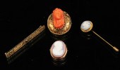 4 PC. ESTATE LOT OF YELLOW GOL