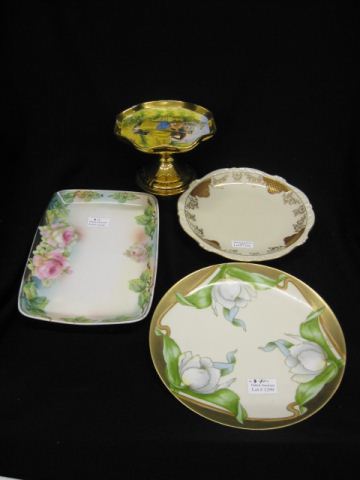 4 pc. Estate Lot;handpainted floral