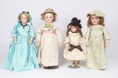 4 PC. EUROPEAN BISQUE HEAD DOL