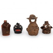 (4 PC) FIGURAL JUG COLLECTIOND