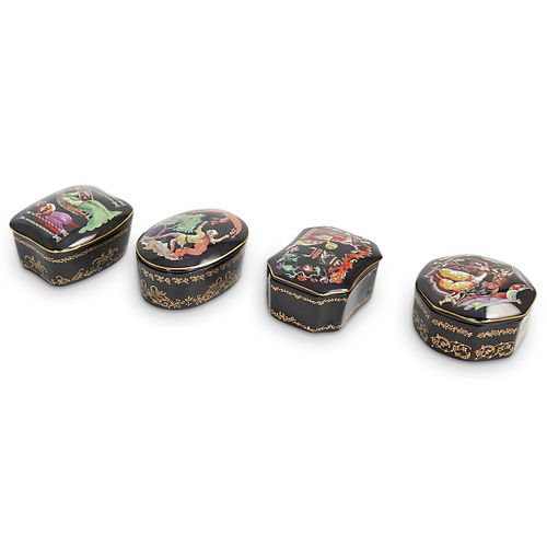 (4 PC) FRANKLIN MINT PORCELAIN