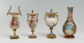 4 PC. FRENCH ENAMELED FIGURAL