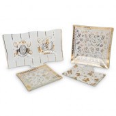 (4 PC) GEORGES BRIARD GILT GLA