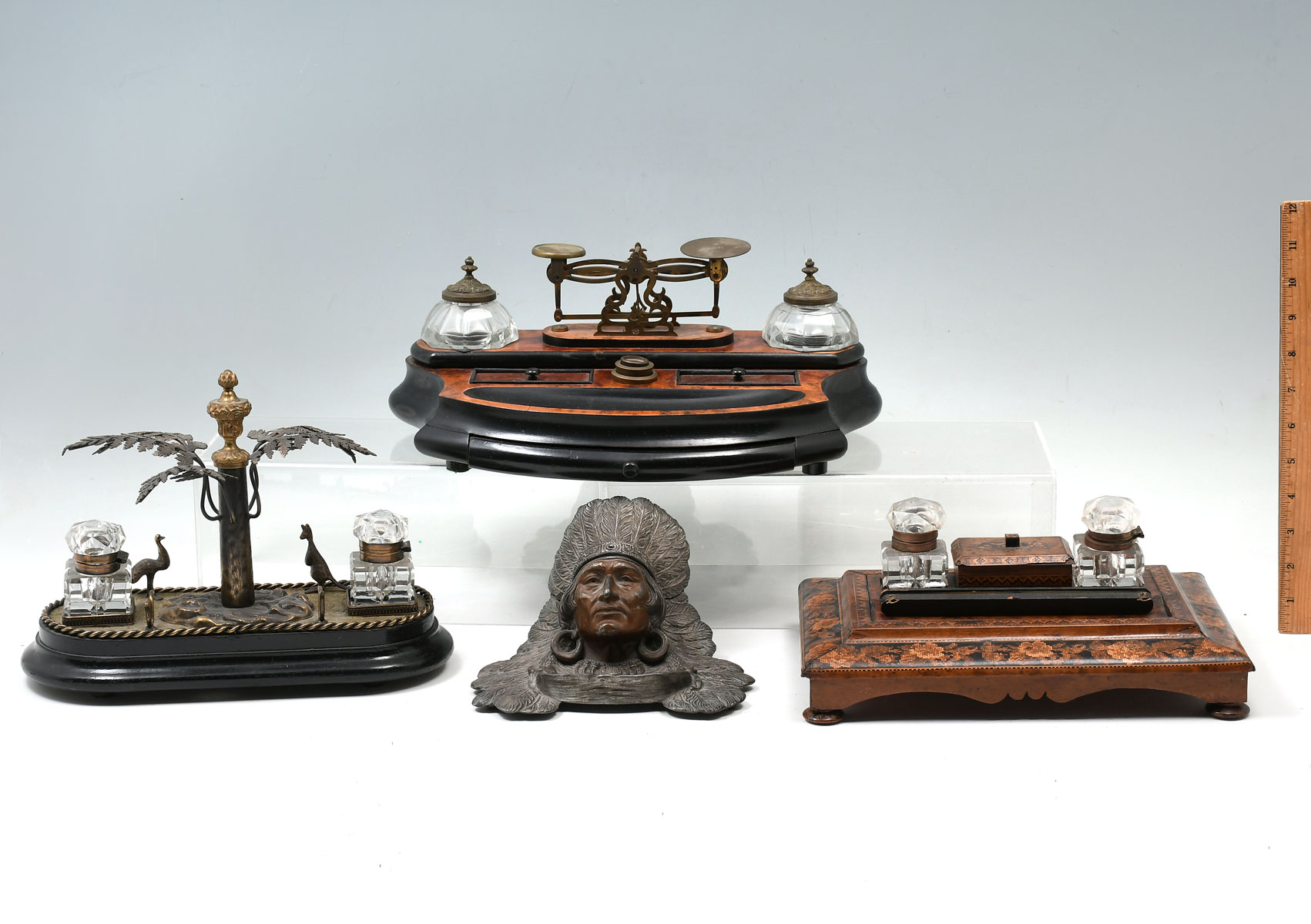 4 PC. INKWELL COLLECTION: