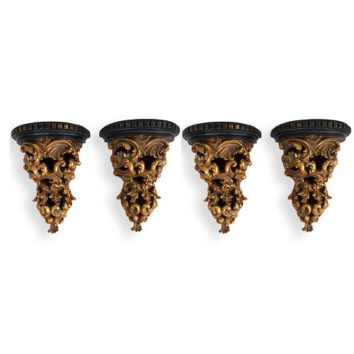 (4 PC) ITALIAN GILTWOOD WALL