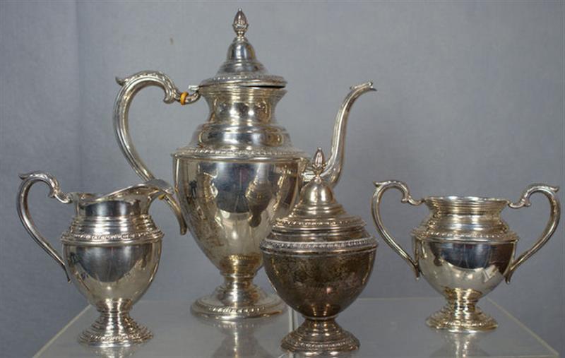 4 pc J Rogers sterling silver