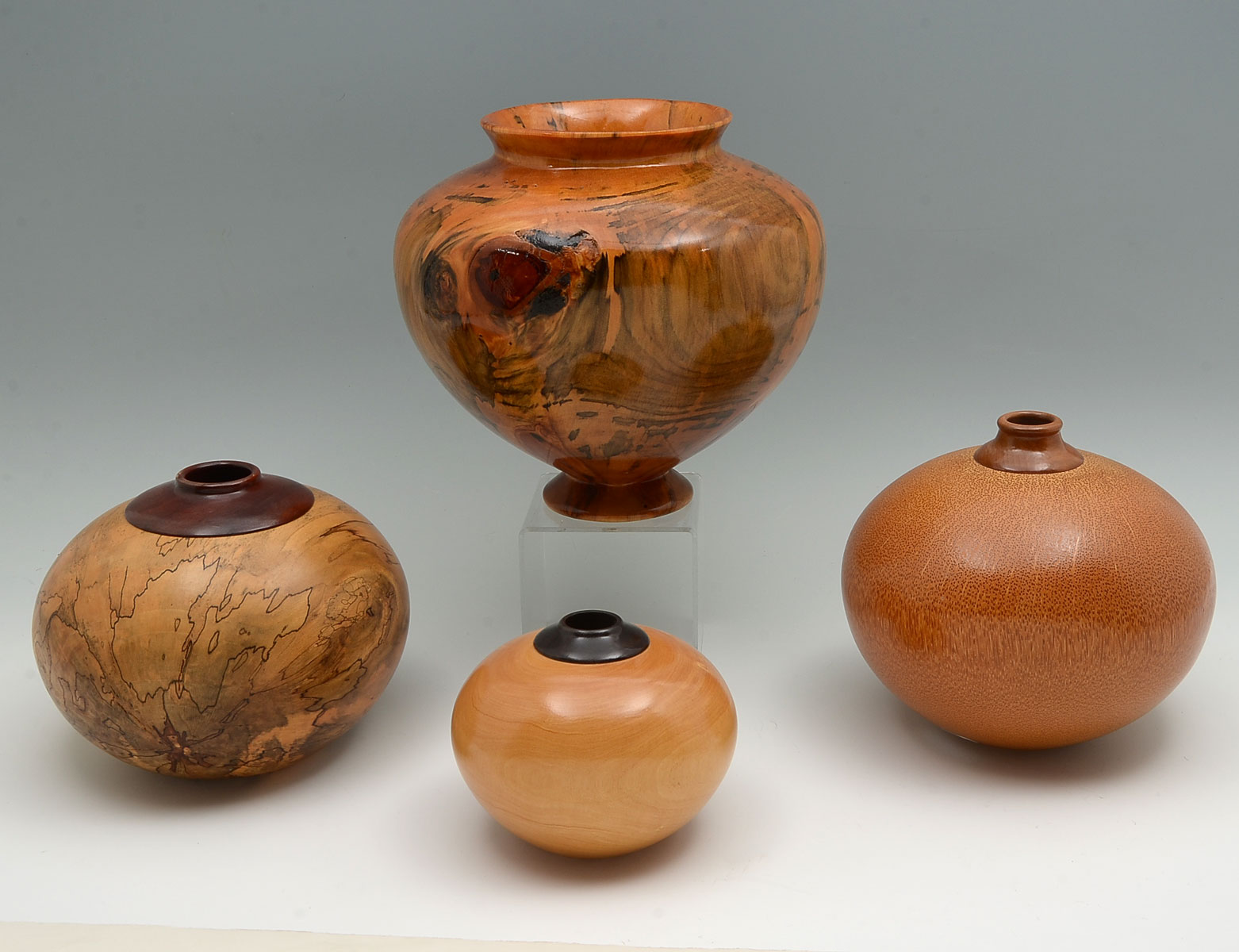 4 PC. JOHN PENROD TURNED WOOD