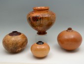 4 PC. JOHN PENROD TURNED WOOD