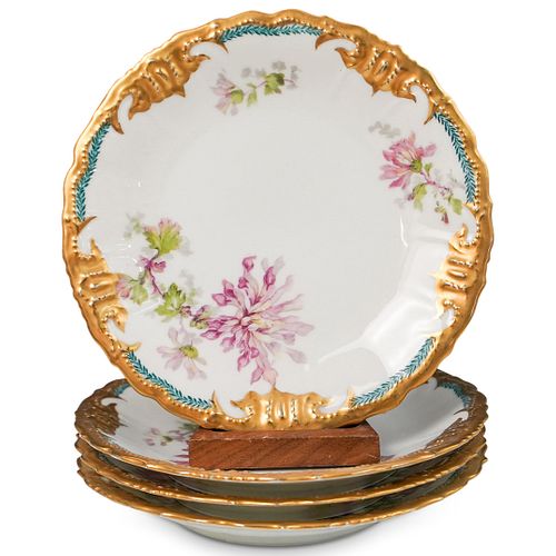 (4 PC) LIMOGES PORCELAIN PLATE