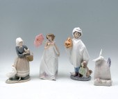 4 PC LLADRO FIGURINES: ''After
