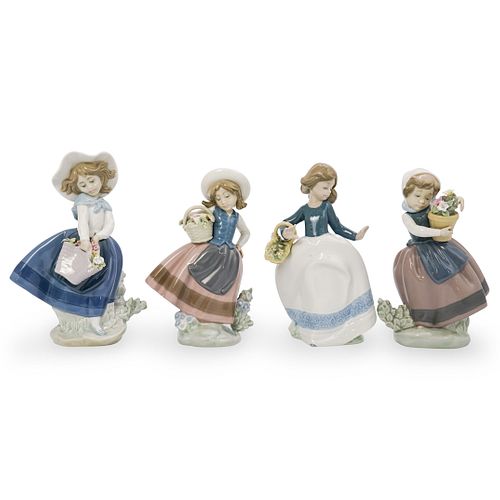 (4 PC) LLADRO PORCELAIN