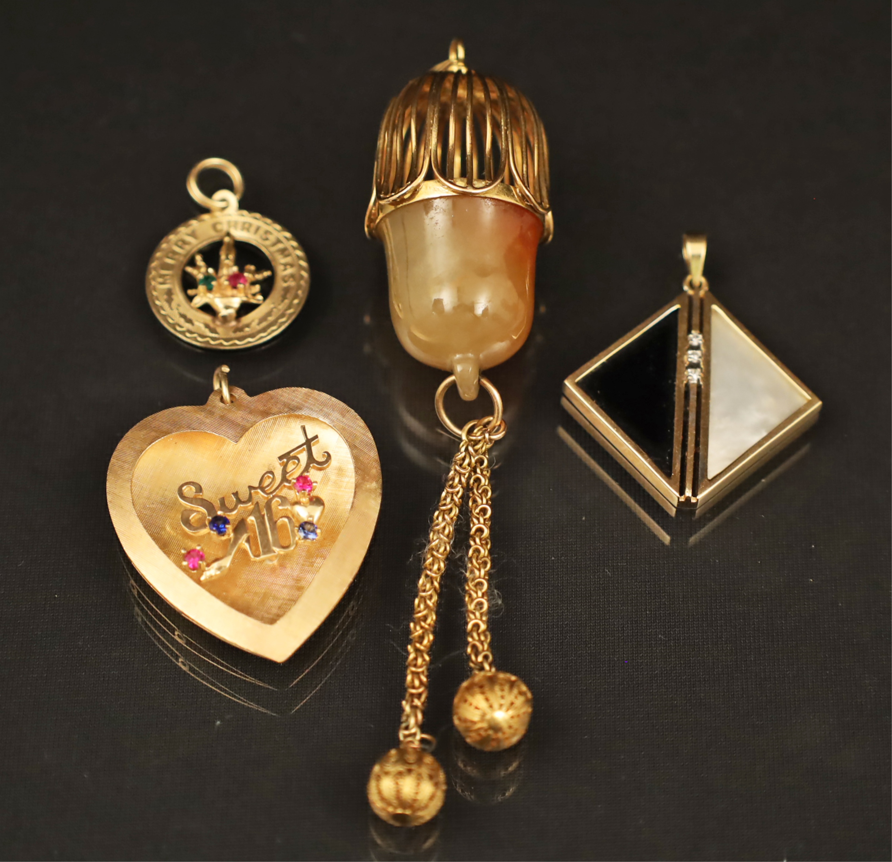 4 PC. LOT OF ESTATE 14K GOLD