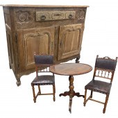 4 PC. LOT OF FRENCH FURNITURE