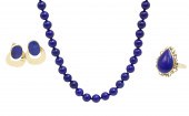 4 PC. LOT OF LAPIS JEWELRY 4 p