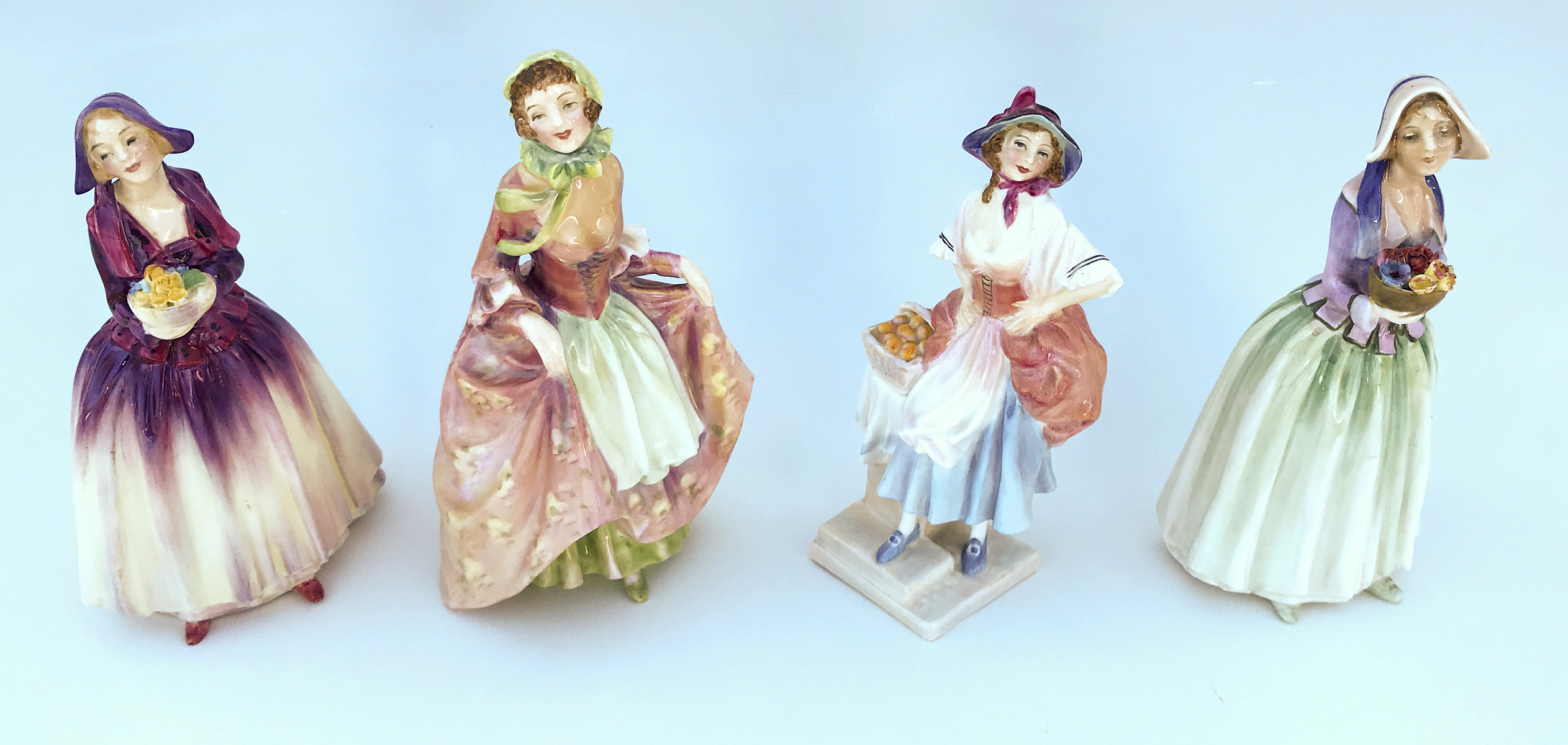 4 PC LOT ROYAL DOULTON LADIES: 1)