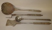 4 PC. MATCHED WROUGHT IRON HEA