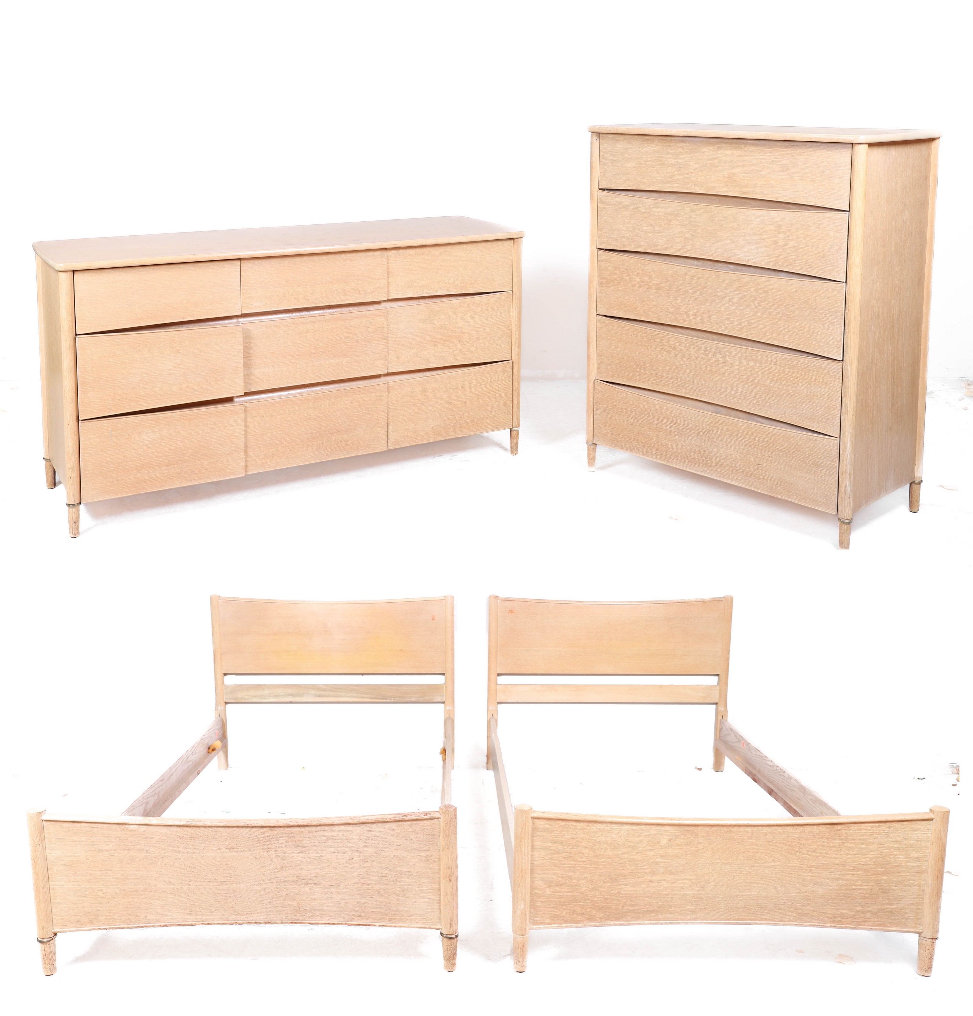 (4) pc Mengel Contemporary walnut