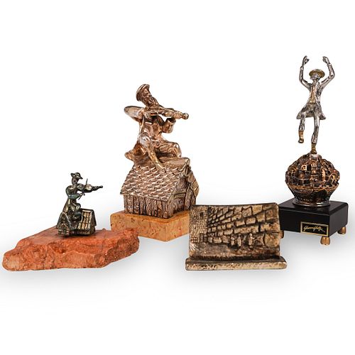 (4 PC) MISC. SILVER JUDAICA