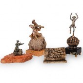 (4 PC) MISC. SILVER JUDAICA IT