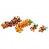 (4 PC) MURANO GLASS GRAPE CLUS