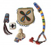 4 PC NATIVE AMERICAN ITEMS: 1)