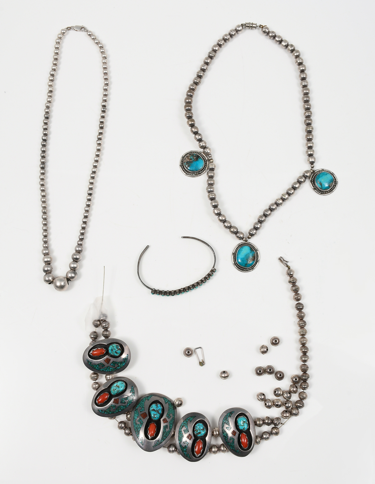 4 PC NATIVE AMERICAN JEWELRY LOT: