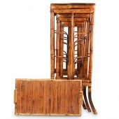 (4 PC) NESTING BAMBOO STACKING