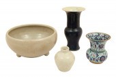 4 PC OF CHINESE PORCELAIN AND