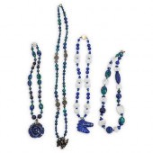 (4 PC) PAULETTE BEADED LAPIS N