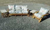(4 PC) RATTAN PATIO SET Art De