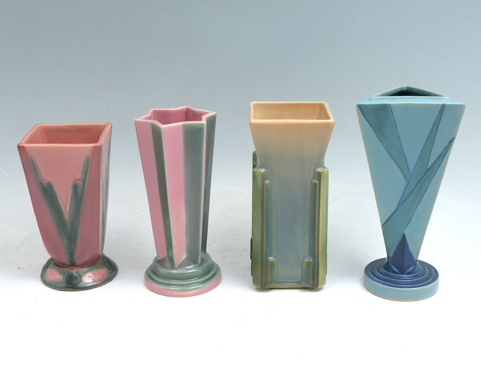 4 PC. ROSEVILLE POTTERY