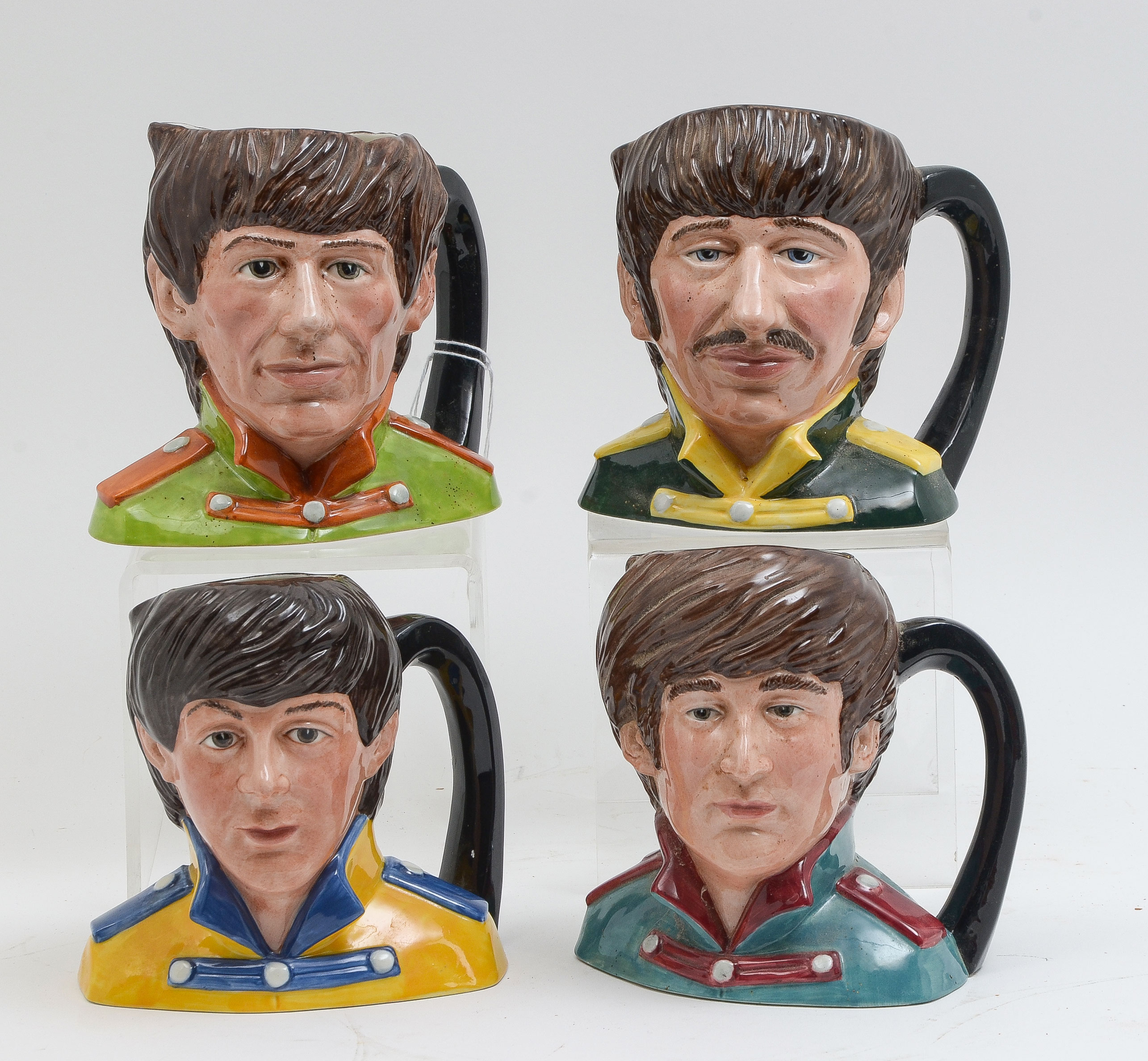 4 PC. ROYAL DOULTON BEATLES MUGS: