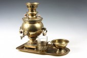 (4 PC) RUSSIAN BRASS MINATURE