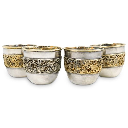 (4 PC) RUSSIAN SILVER AND