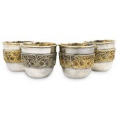(4 PC) RUSSIAN SILVER AND FILI