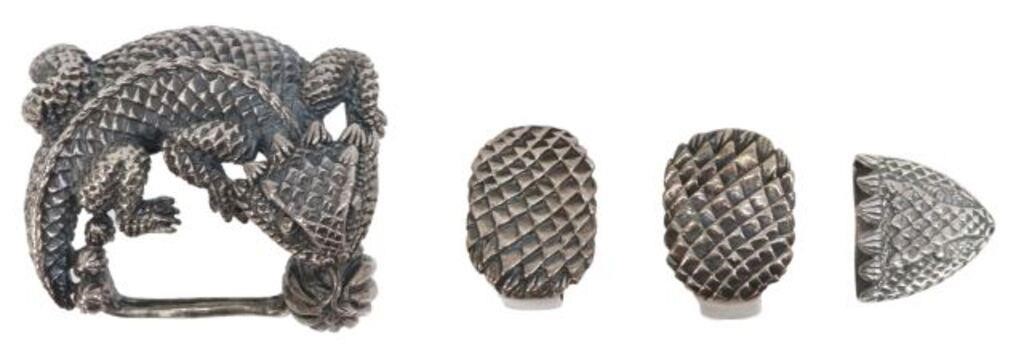 (4 PC) SOUTHWEST STERLING HORNED
