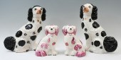 4 PC. STAFFORDSHIRE PORCELAIN