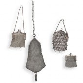 (4 PC) STERLING SILVER MESH PU