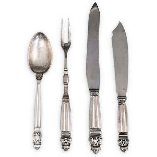 (4 PC) STERLING SILVER SILVERWARE