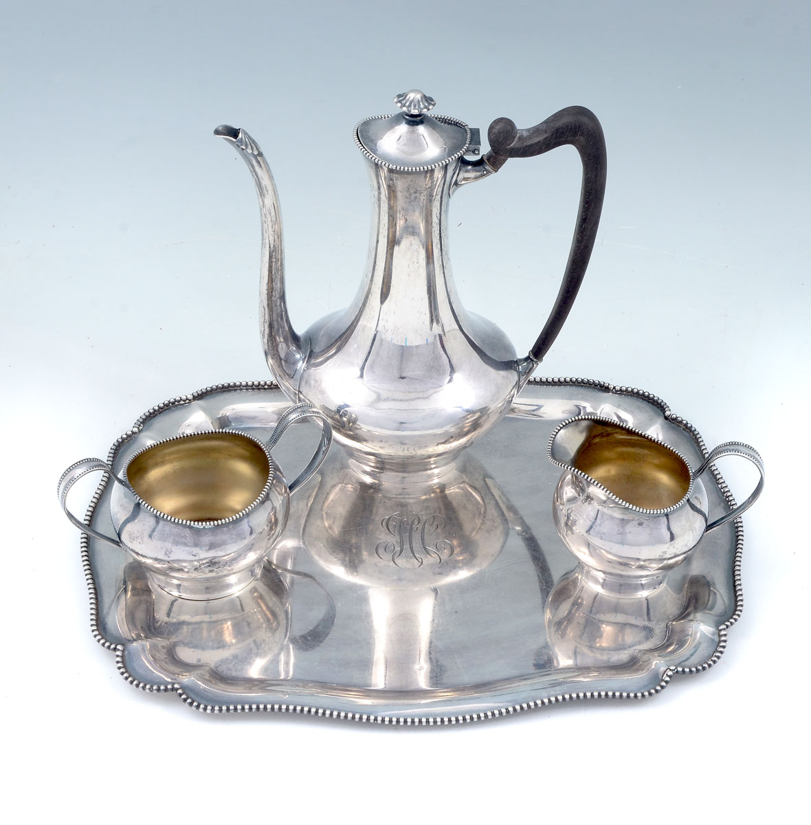 4 PC. STERLING TOWLE TEA SET: