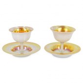 (4 PC) STEUBEN GOLD CALCITE SH