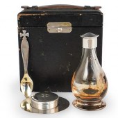 (4 PC) TRAVELING STERLING SILV