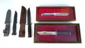 4 PC. U.S. MILITARY KNIVES: Co