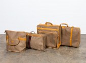 4 PC VINTAGE GUCCI MONOGRAM LU