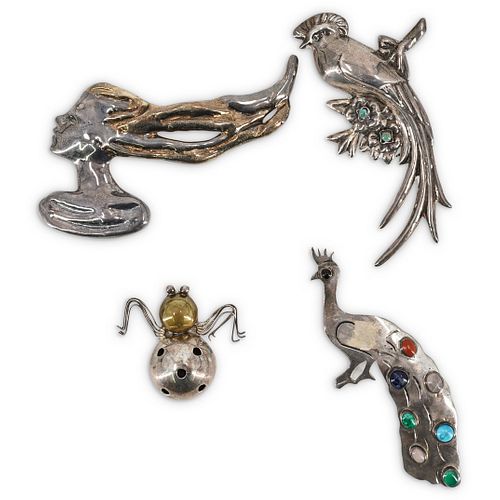 (4 PC) VINTAGE STERLING SILVER