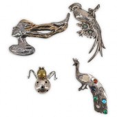 (4 PC) VINTAGE STERLING SILVER